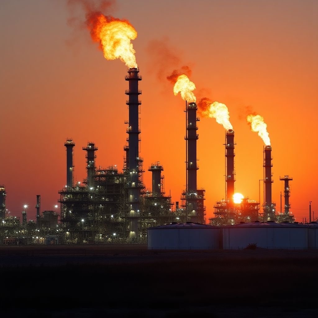 Refinería YPF en Argentina